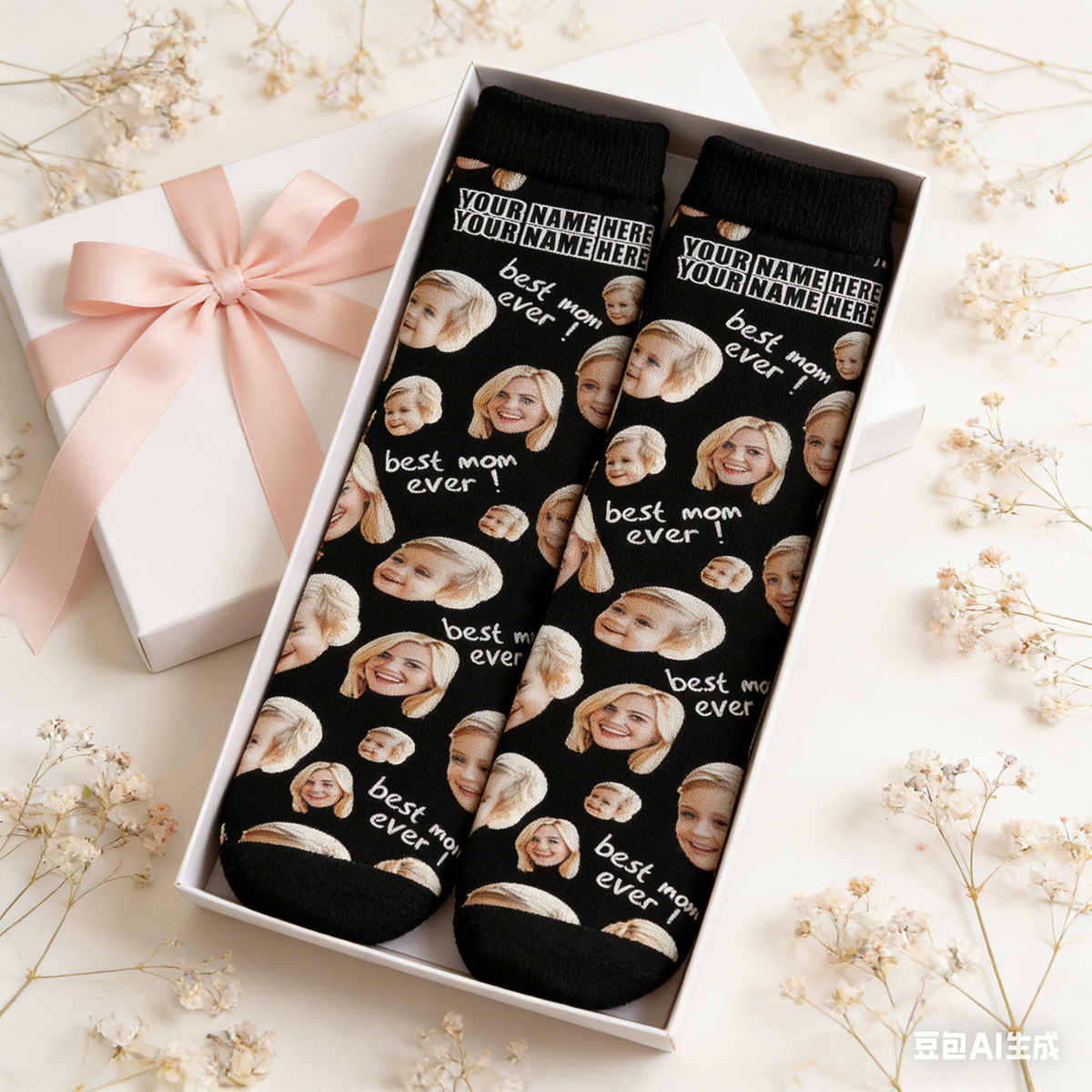 Custom Photo Socks Gifts For Mother Best Mom Ever