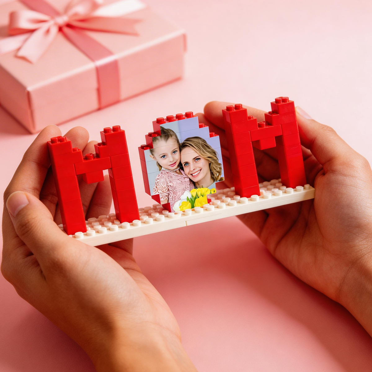 Custom Building Brick Photo Block Personalised MOM Brick Puzzles Mother's Day Gifts