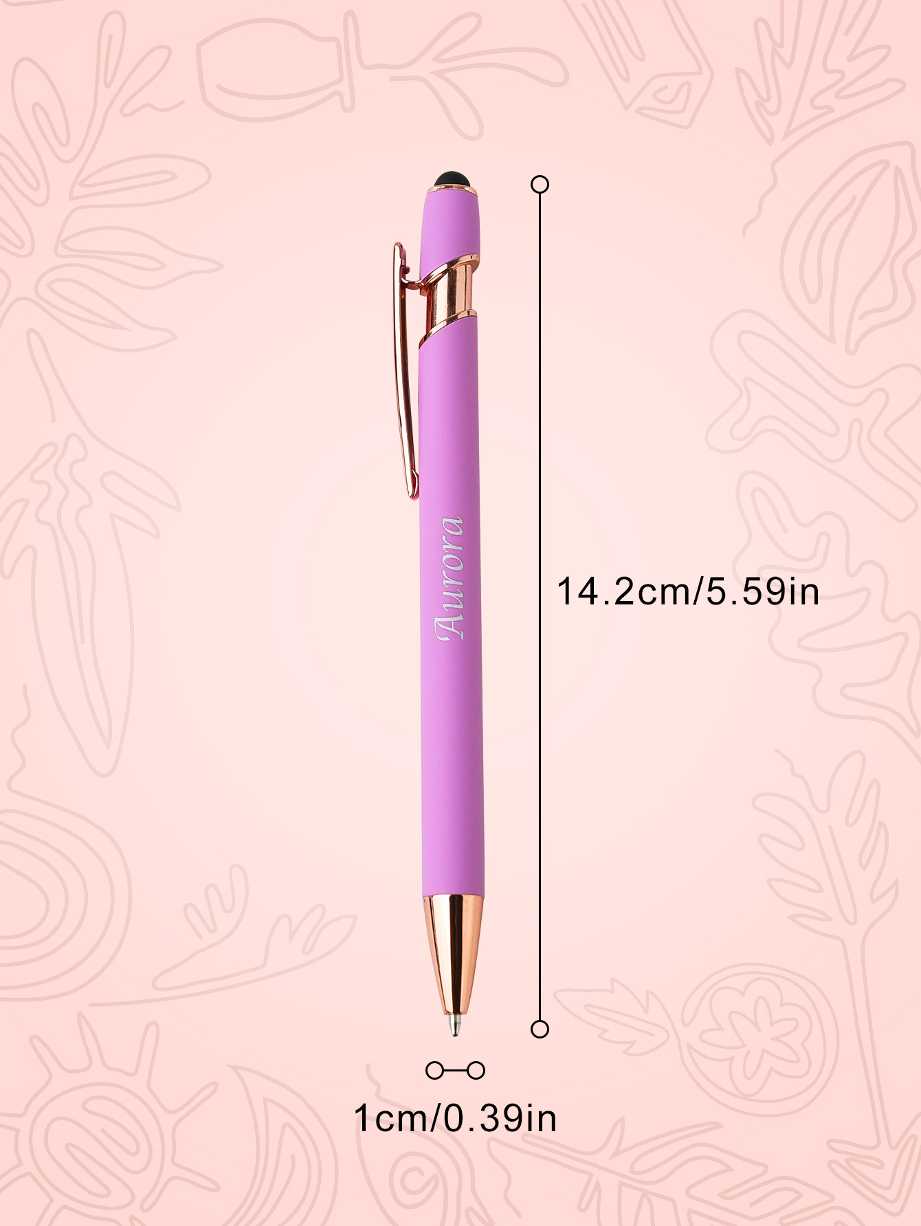 Custom Name Multifunction Ballpoint Pen with Drawstring Pouch Back to School Gift Birthday Gift Teacher’s Day Gift