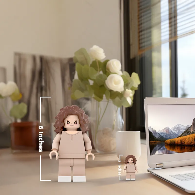 3D Print Custom Giant Minifigs Personalized Photo Turn Your Photo into Minifigs Gifts for Daughter Production Time: 7–10 Working Days