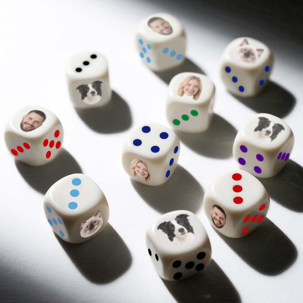 Custom Face Dice Birthday Gifts Funny Gift Party Game Gift Party Favors