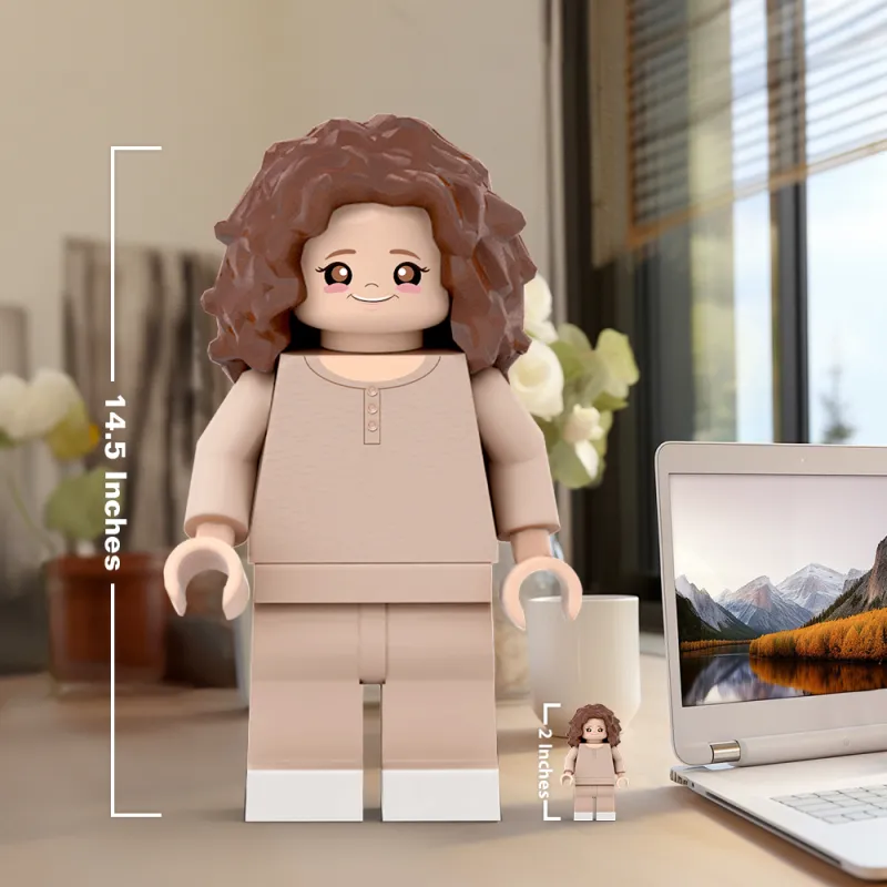 3D Print Custom Giant Minifigs Personalized Photo Turn Your Photo into Minifigs Gifts for Daughter Production Time: 7–10 Working Days