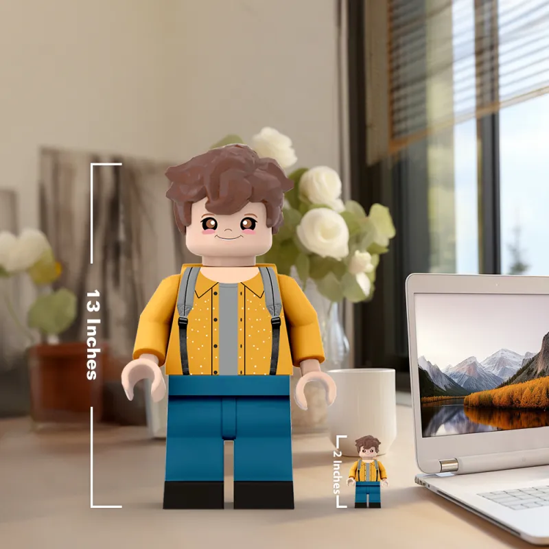 3D Print Custom Giant Minifigs Personalized Photo Turn Your Photo into Minifigs Gifts for Son Production Time: 7–10 Working Days