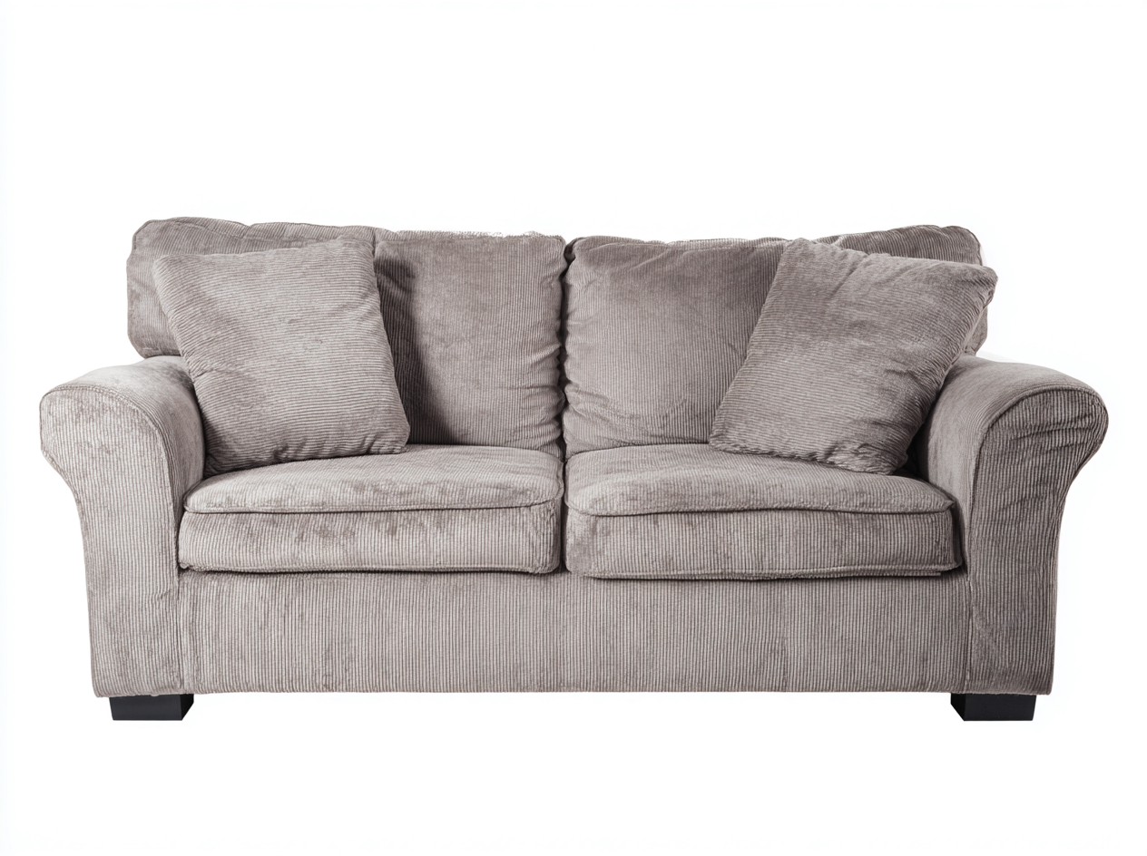 Divano 2 posti in tessuto 155x90x95cm - grigio - per soggiorno - design confortevole-Graceare