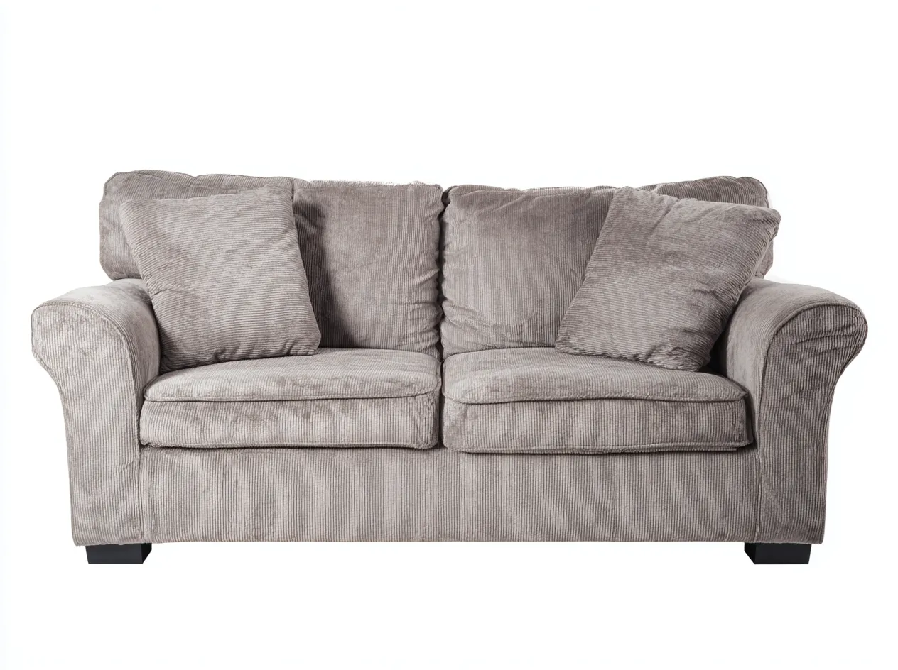 Divano 2 posti in tessuto 155x90x95cm - grigio - per soggiorno - design confortevole-Graceare