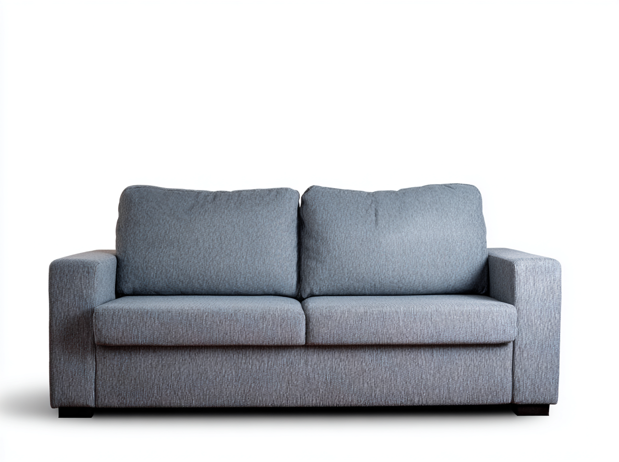 Divano 2 posti in tessuto 160x90x95cm - grigio chiaro - per soggiorno - design moderno-Graceare