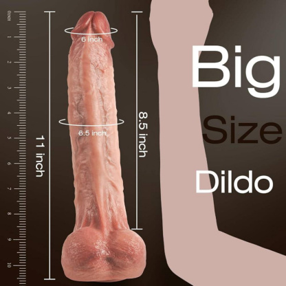Extra Large Realistic Dildo Super Soft Silicone Adult Toy BBC G Spot Stimulation Powerful Vibrating Sex Toy for Solo Play and Couples Use