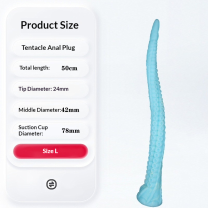 Extra Large Thick Octopus Tentacle Anal Plug for Advanced Stretching Super Soft Liquid Silicone Anal Toy for Men and Women