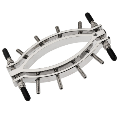 Surgical Steel Clit Clamp Nipple Clamps for Women 8 Screw Adjustable BDSM Nipple Clamps Labia Clamps for Nipple Play and Vaginal Teasing-Crimson Secret