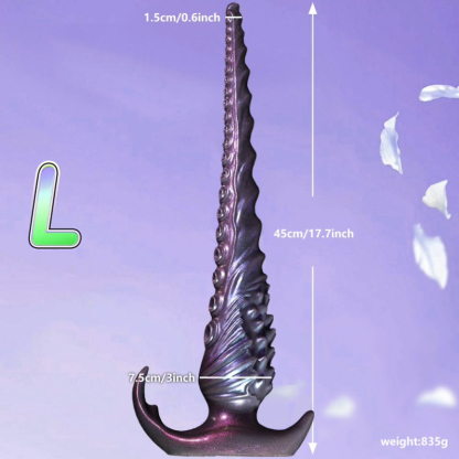 Alien Tentacle Anal Plug for Women Adult Fantasy Sex Toy Extra Long Flexible Silicone Anal Trainer for Beginners and Advanced Users