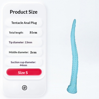 Extra Large Thick Octopus Tentacle Anal Plug for Advanced Stretching Super Soft Liquid Silicone Anal Toy for Men and Women
