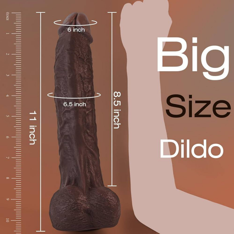 Extra Large Realistic Dildo Super Soft Silicone Adult Toy BBC G Spot Stimulation Powerful Vibrating Sex Toy for Solo Play and Couples Use