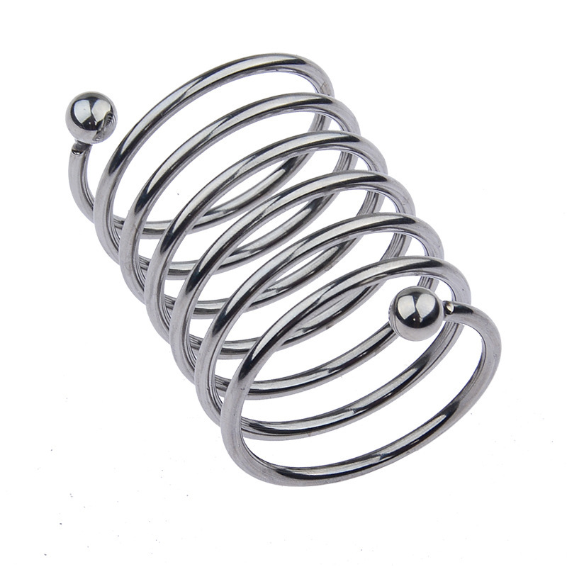 Steel Cock Ring| Spiked & Ribbed for Delay & Stimulation with Beaded