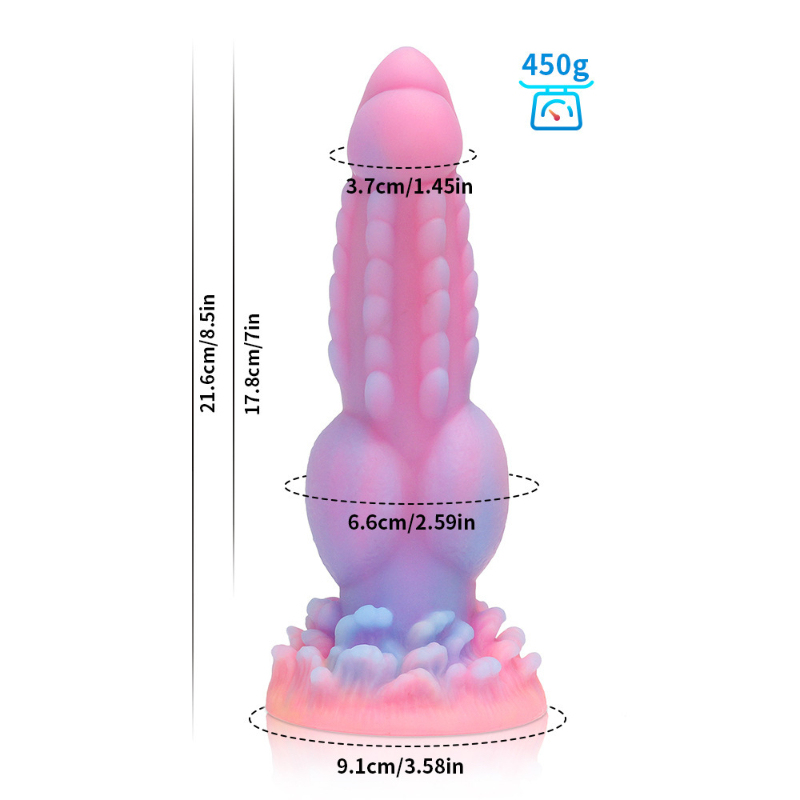 Glow in The Dark Realistic Dildo for Women Lifelike Silicone Penis Adult Sex Toy with Suction Cup G Spot Stimulation
