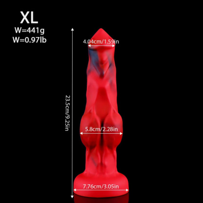 Realistic Wolf Dildo Lifelike Textured Canine Silicone Sex Toy for Women Men Extra Soft Flexible Real Feel Adult Novelty