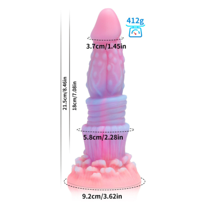 Glow in The Dark Realistic Dildo for Women Lifelike Silicone Penis Adult Sex Toy with Suction Cup G Spot Stimulation