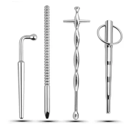 Urethral Sounding Rod with Tapered Tip & Comfortable Grip for Advanced Sensation Play 304 Stainless Steel 