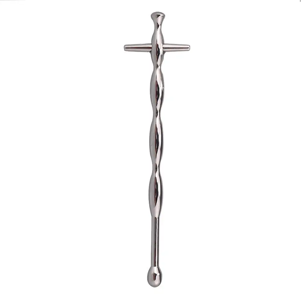 Urethral Sounding Rod with Tapered Tip & Comfortable Grip for Advanced Sensation Play 304 Stainless Steel 