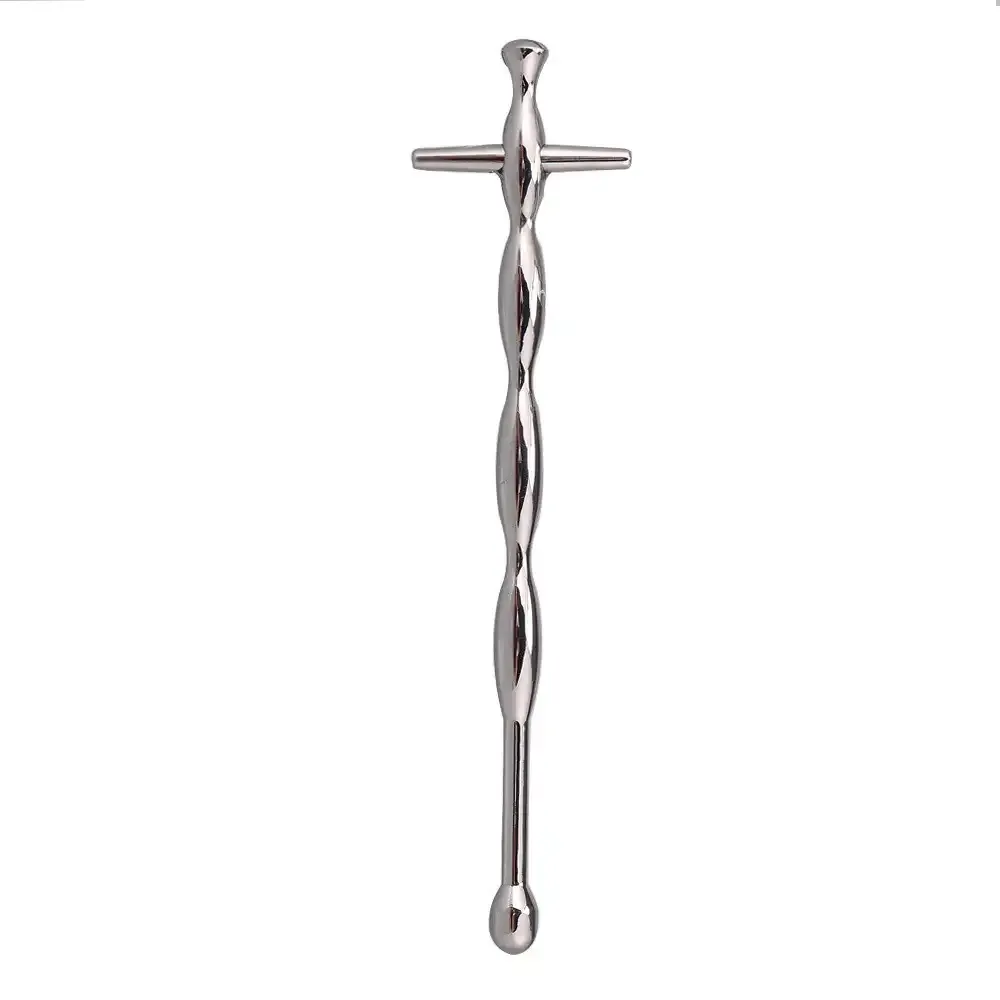 Urethral Sounding Rod with Tapered Tip & Comfortable Grip for Advanced Sensation Play 304 Stainless Steel 