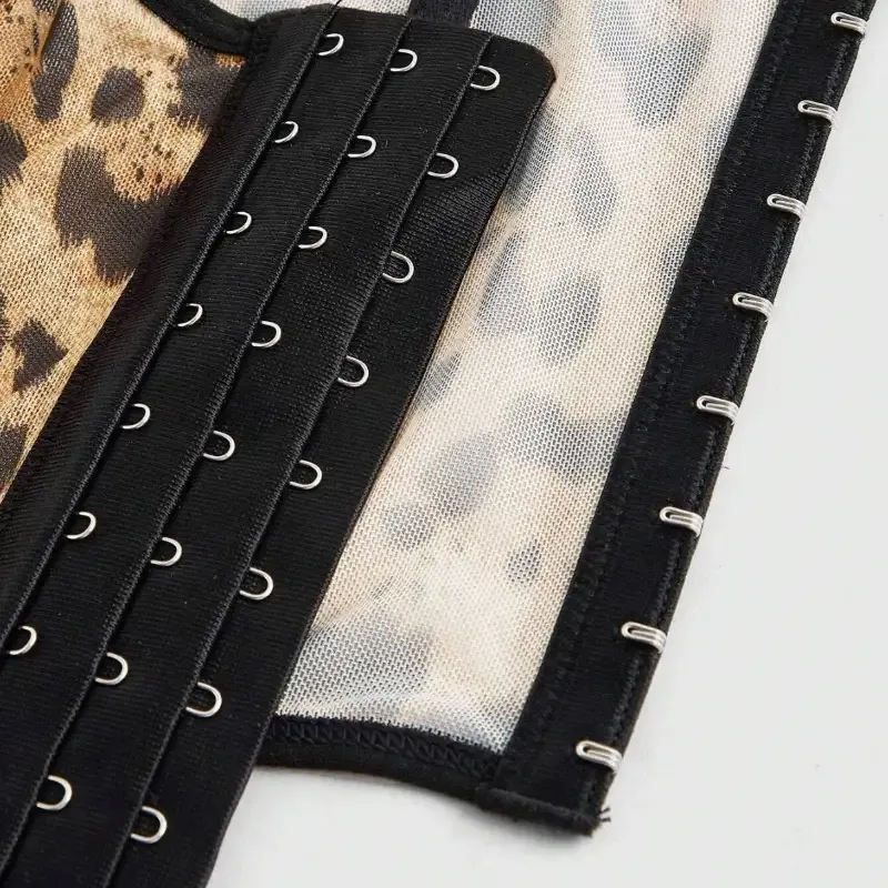 Sexy Leopard Print Underwear Set Women's Lingerie Bodysuit Wild Animal Print Teddy Romper for Women Date Night