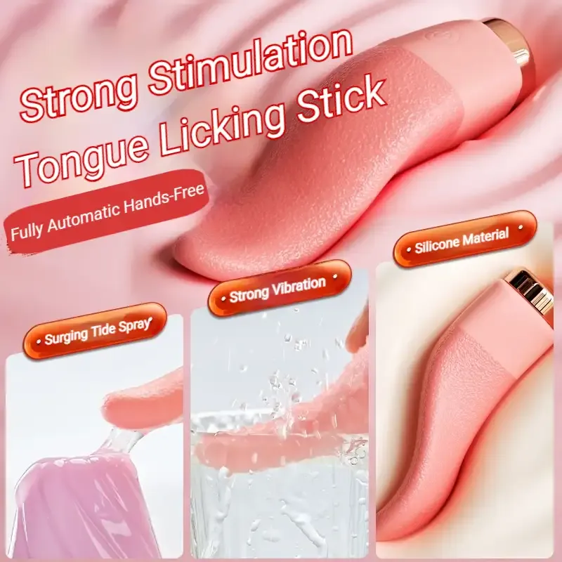 Jill Off Rechargeable Waterproof Women Vibrator with Heating Tongue Licking Clitoral Stimulator G Spot Massager for Female Orgasm