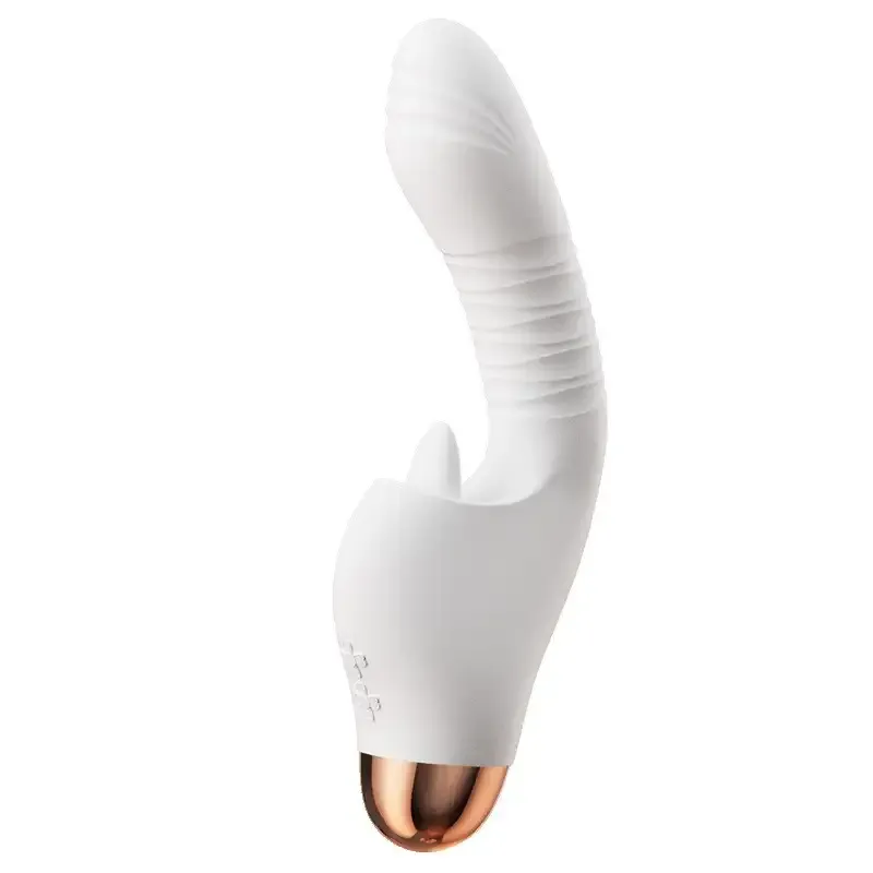 Rechargeable vibrating tongue licking stick, extendable clitoral stimulator for women's G Spot pleasure and personal use.