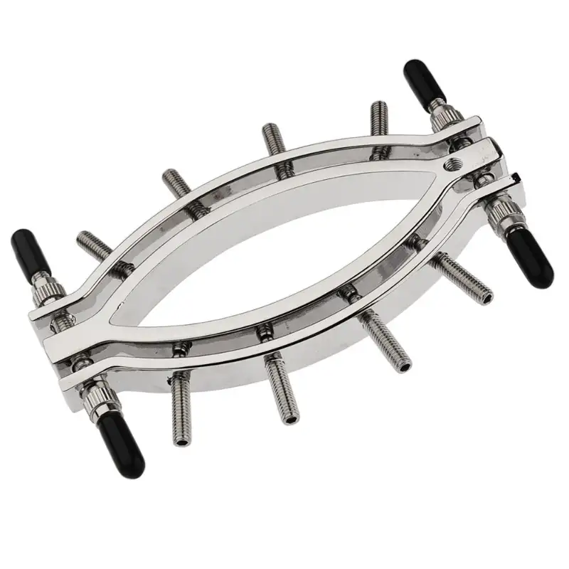 Surgical Steel Clit Clamp Nipple Clamps for Women 8 Screw Adjustable BDSM Nipple Clamps Labia Clamps for Nipple Play and Vaginal Teasing