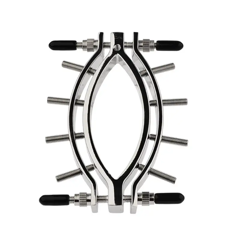 Surgical Steel Clit Clamp Nipple Clamps for Women 8 Screw Adjustable BDSM Nipple Clamps Labia Clamps for Nipple Play and Vaginal Teasing