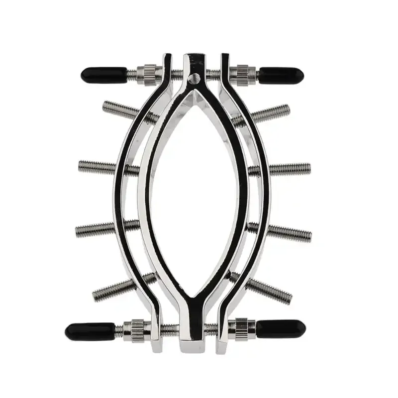 Surgical Steel Clit Clamp Nipple Clamps for Women 8 Screw Adjustable BDSM Nipple Clamps Labia Clamps for Nipple Play and Vaginal Teasing