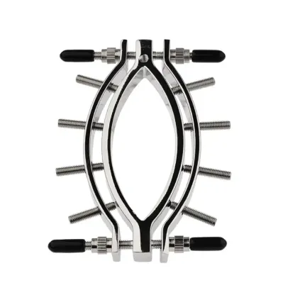 Surgical Steel Clit Clamp Nipple Clamps for Women 8 Screw Adjustable BDSM Nipple Clamps Labia Clamps for Nipple Play and Vaginal Teasing