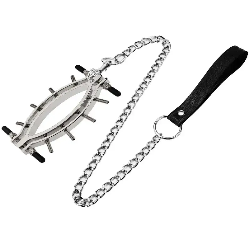 Surgical Steel Clit Clamp Nipple Clamps for Women 8 Screw Adjustable BDSM Nipple Clamps Labia Clamps for Nipple Play and Vaginal Teasing