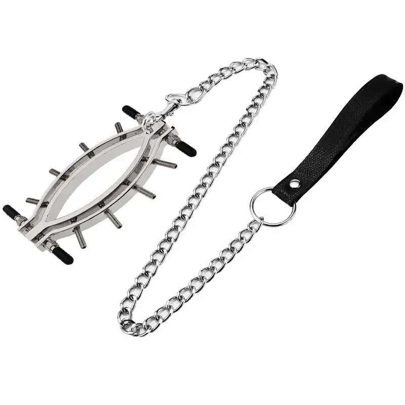 Surgical Steel Clit Clamp Nipple Clamps for Women 8 Screw Adjustable BDSM Nipple Clamps Labia Clamps for Nipple Play and Vaginal Teasing