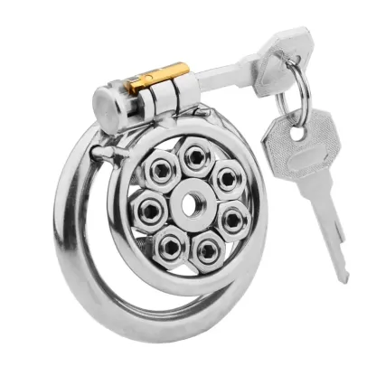 Men's SM Chastity Cage Stainless Steel CB Lock with Spikes New BDSM Bondage Gear for Advanced Play
