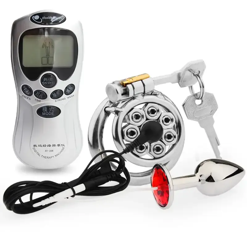 Men's SM Chastity Cage Stainless Steel CB Lock with Spikes New BDSM Bondage Gear for Advanced Play