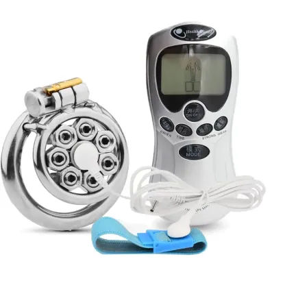 Men's SM Chastity Cage Stainless Steel CB Lock with Spikes New BDSM Bondage Gear for Advanced Play