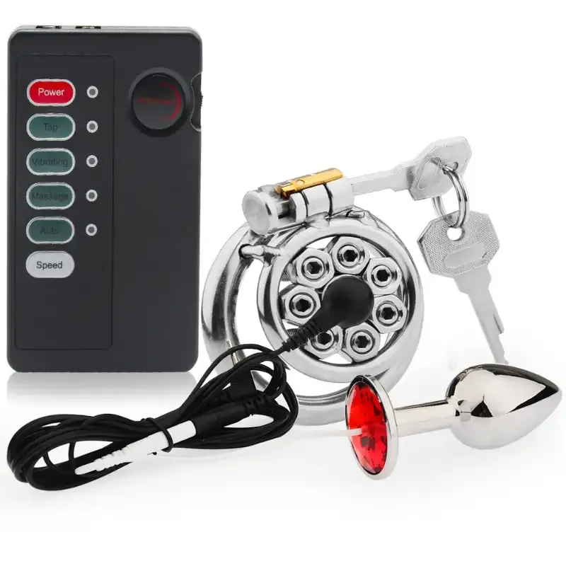 Men's SM Chastity Cage Stainless Steel CB Lock with Spikes New BDSM Bondage Gear for Advanced Play