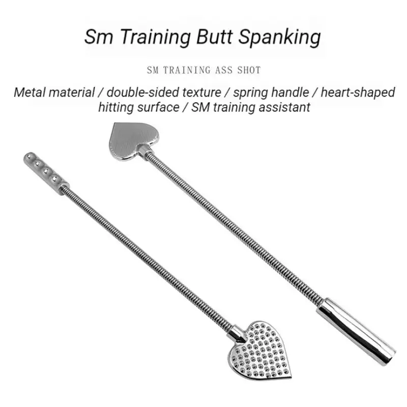 Metal Spanking Paddle Sensual Heart Shaped BDSM Toy for Adults Premium Adult Spanking Tool for Couples Play