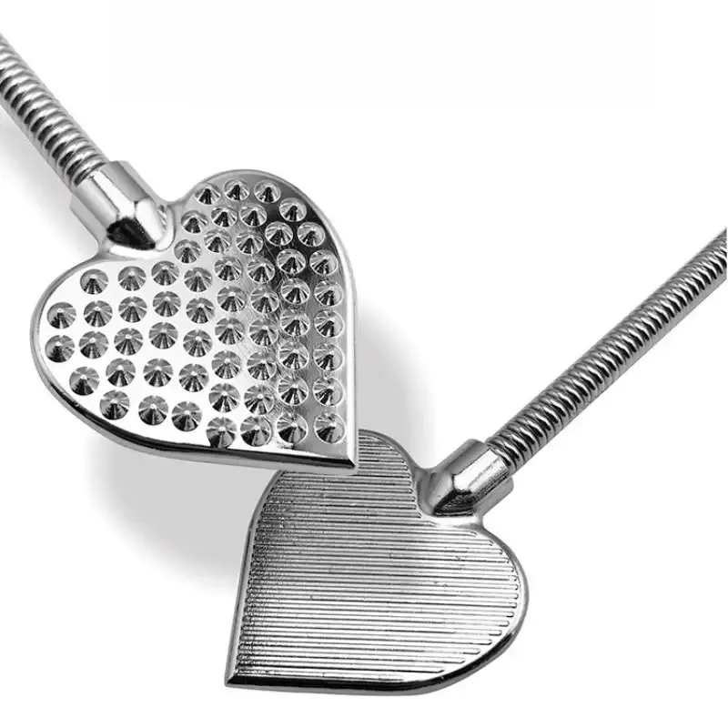 Metal Spanking Paddle Sensual Heart Shaped BDSM Toy for Adults Premium Adult Spanking Tool for Couples Play
