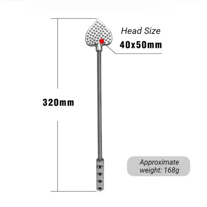 Metal Spanking Paddle Sensual Heart Shaped BDSM Toy for Adults Premium Adult Spanking Tool for Couples Play