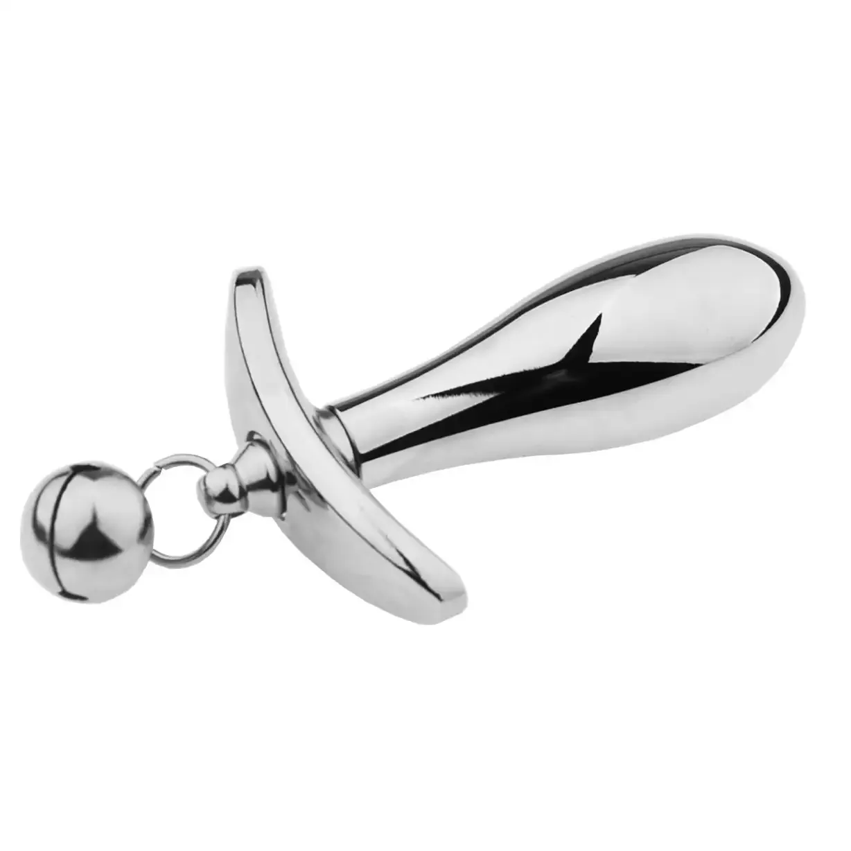Metal Silicone Removable Anchor Butt Plug with Bell for Outdoor Wear and Play