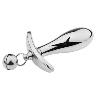 Metal Silicone Removable Anchor Butt Plug with Bell for Outdoor Wear and Play