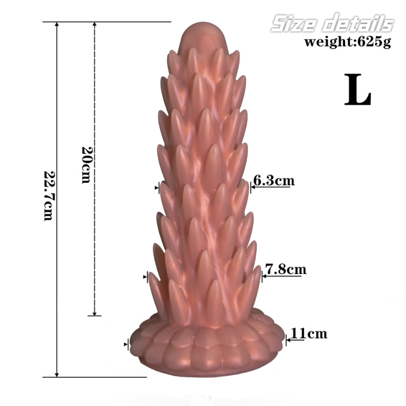 Glow in The Dark Hedgehog Butt Plug Anal Toy for Men Women Silicone Anal Training Kit with Suction Base