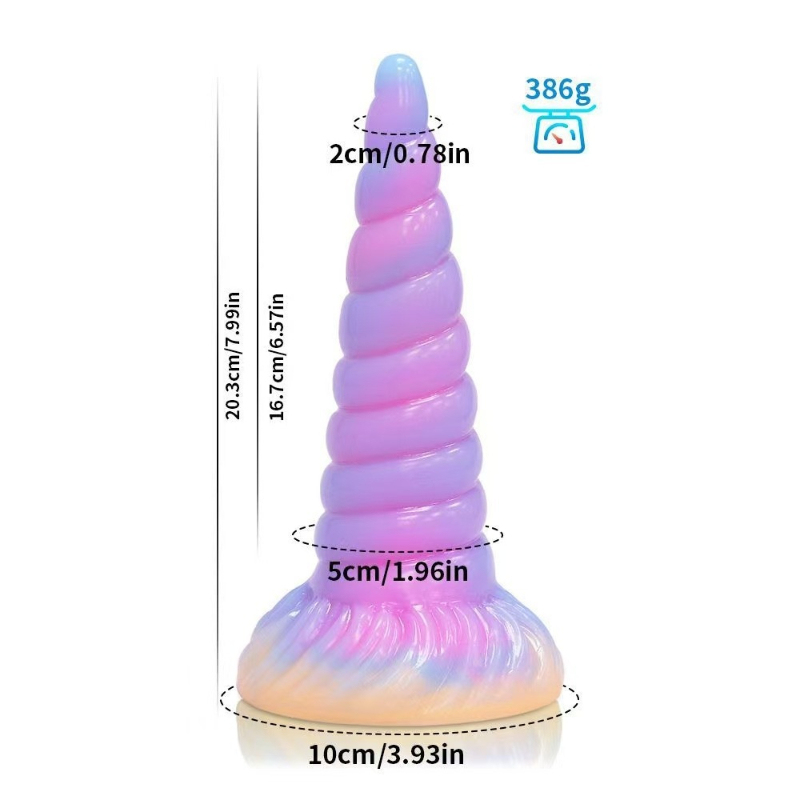 Glow in The Dark Platinum Silicone Dildo for Women Adult Sex Toy Flexible Realistic Penis Vibrator for G Spot Clitoral Stimulation