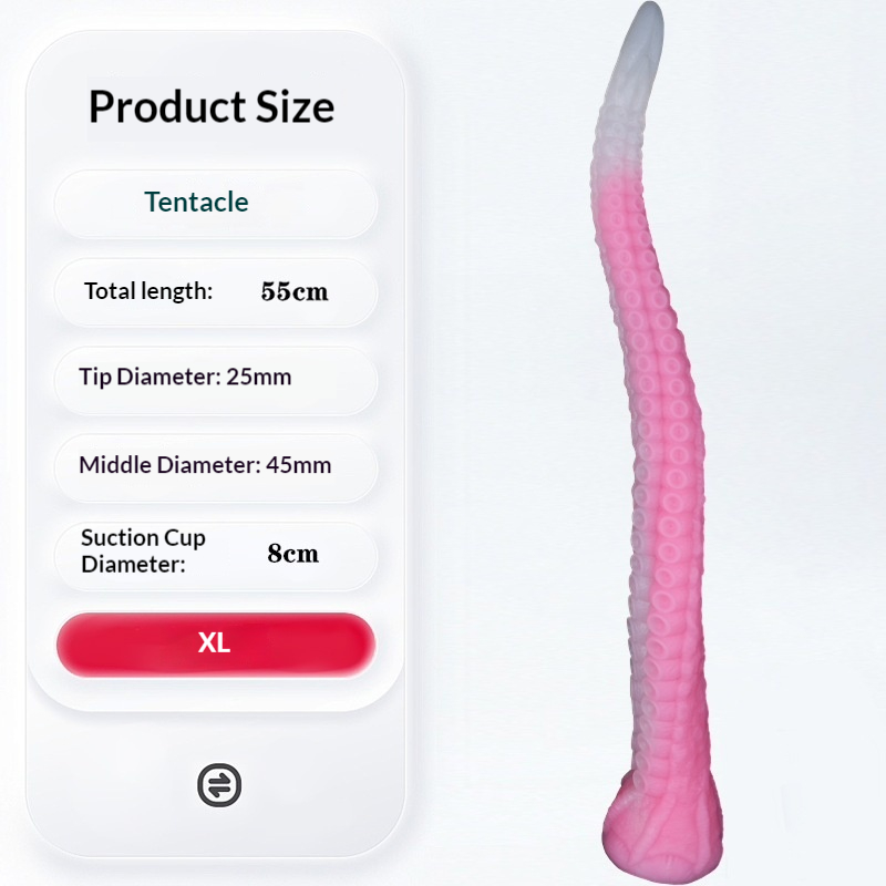 Extra Large Thick Octopus Tentacle Anal Plug for Advanced Stretching Super Soft Liquid Silicone Anal Toy for Men and Women