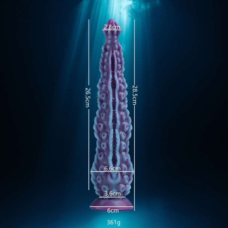 Liquid Silicone Mixed Color Octopus Tentacle Adult Back Court Sex Toys Female Masturbator Anal Plug Fake Penis Big Penis