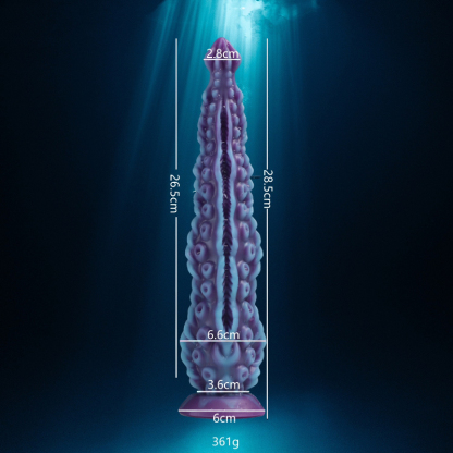 Liquid Silicone Mixed Color Octopus Tentacle Adult Back Court Sex Toys Female Masturbator Anal Plug Fake Penis Big Penis