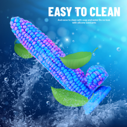 Hyper Realistic Corn Cob Dildo with Intense Bumpy Texture Liquid Silicone Anal Plug for Women Adult Sensual Massager for Powerful G Spot and Prostate Stimulation