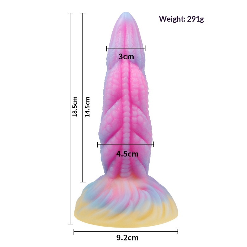 Glow in The Dark Platinum Silicone Dildo for Women Adult Sex Toy Flexible Realistic Penis Vibrator for G Spot Clitoral Stimulation