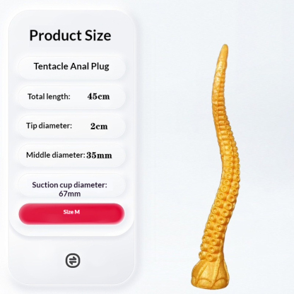 Extra Large Thick Octopus Tentacle Anal Plug for Advanced Stretching Super Soft Liquid Silicone Anal Toy for Men and Women