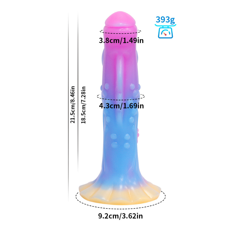 Glow in The Dark Realistic Dildo for Women Lifelike Silicone Penis Adult Sex Toy with Suction Cup G Spot Stimulation